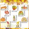 30 Pieces Fall Thanksgiving Wood Ornaments Autumn Pumpkin Gnome Leaf Truck Cutouts Happy Thanksgiving Ornaments Small Welcome Hello Fall Tree Hanging Sign Decorations (Fresh Style)